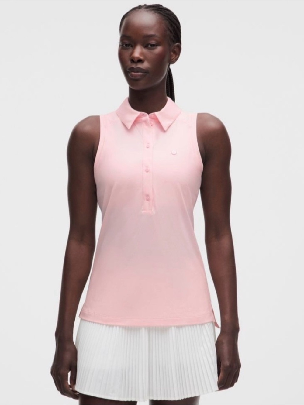 NWT Lululemon Quick Drying Sleeveless Polo in FUSP (Size 14)